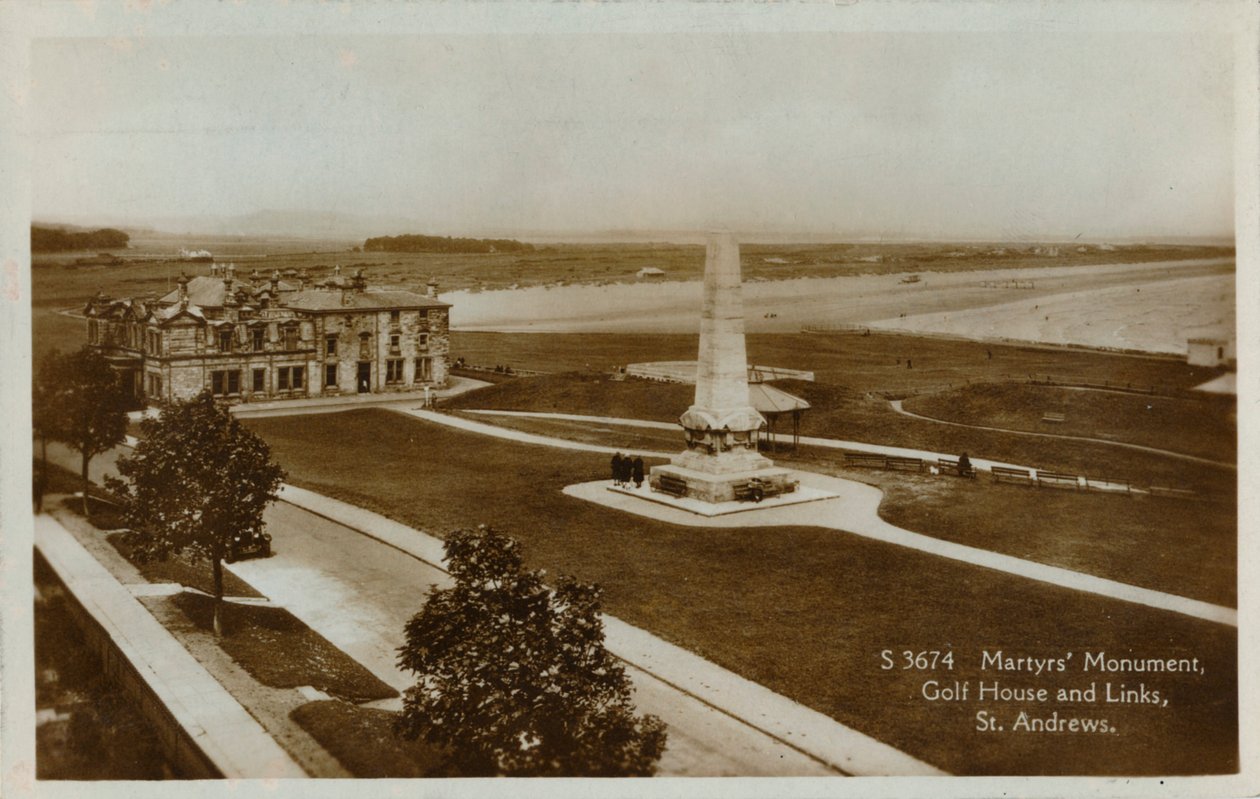نصب الشهداء ، بيت الجولف والروابط ، سانت أندروز ، c1900. بواسطة غير معروف