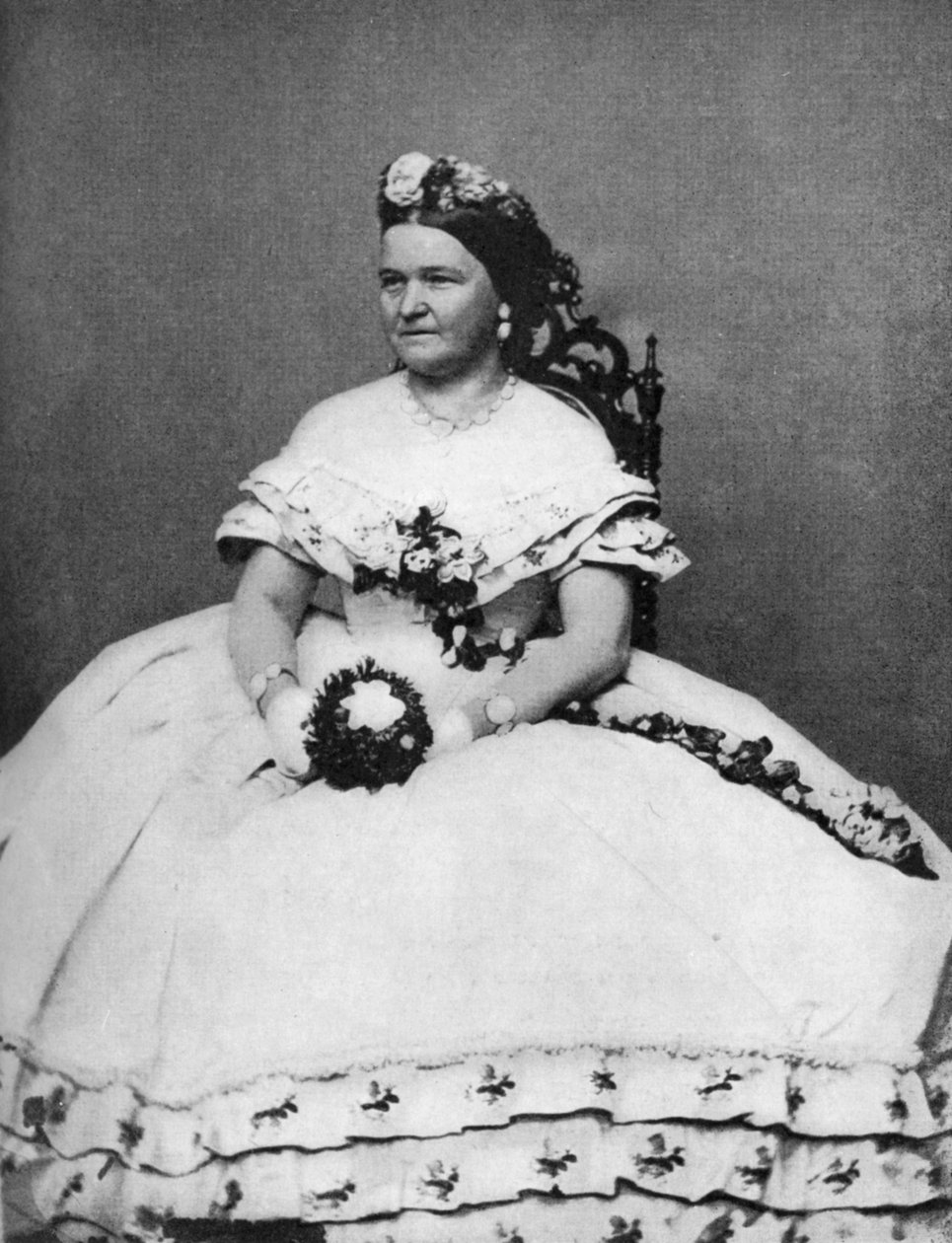 ماري تود لينكولن ، زوجة الرئيس أبراهام لينكولن ، c1860s ، 1908 بواسطة غير معروف