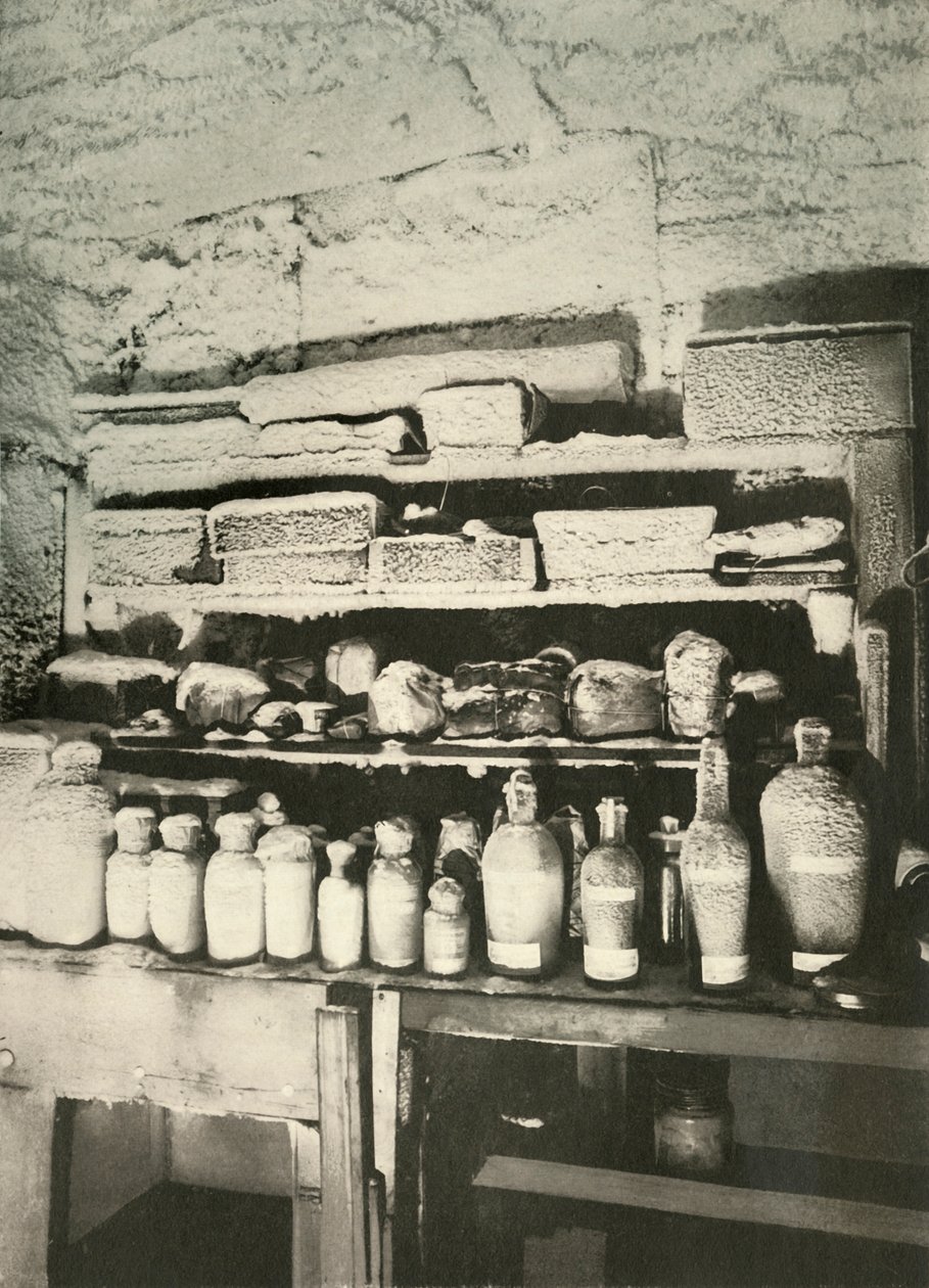 مختبر Mawsons الكيميائي ، c1908 ، 1909 بواسطة غير معروف