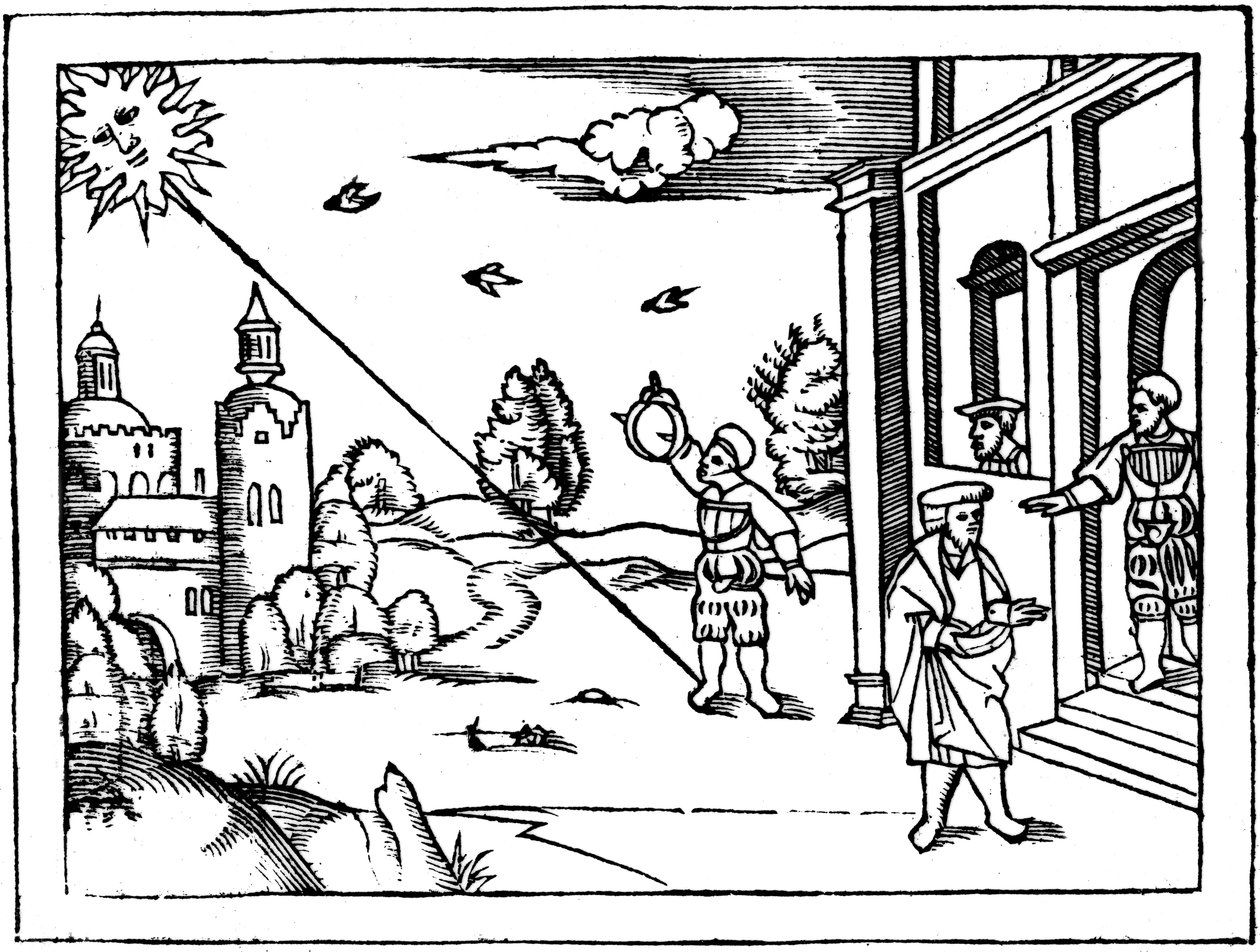 قياس ارتفاع الشمس ، 1539 بواسطة غير معروف
