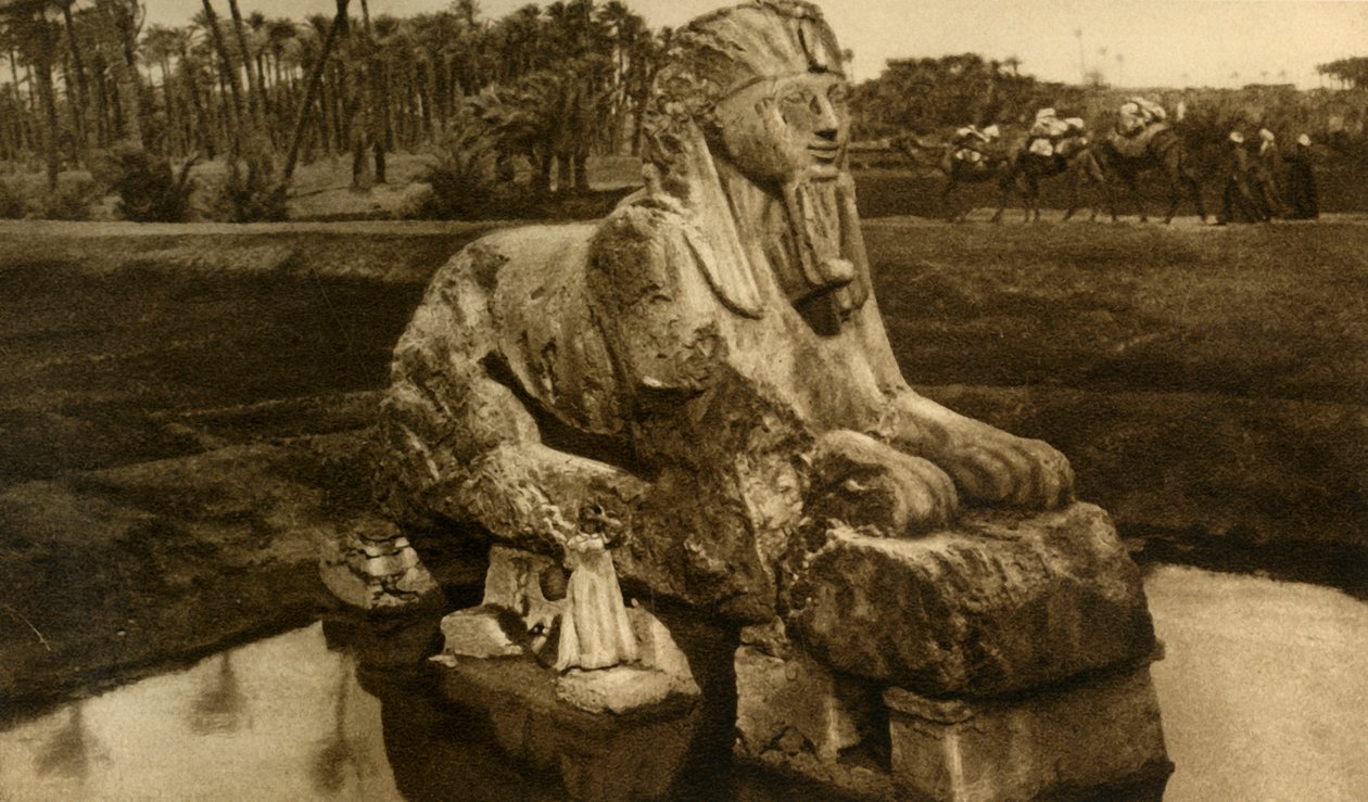 ممفيس - أبو الهول المرمر ، c1918-c1939. بواسطة غير معروف