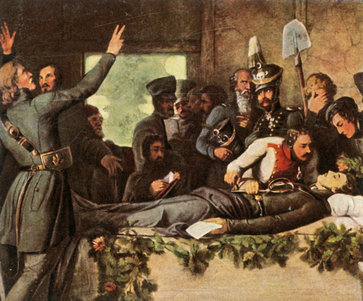 رجال فيلق Lützow Free بجسم Körners ، 26 أغسطس 1813 ، 1936. بواسطة غير معروف