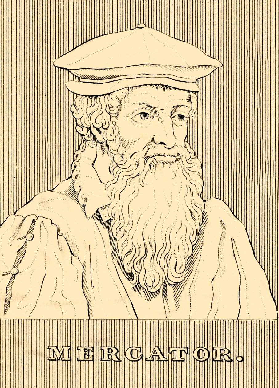 ميركاتور ، 1512-1594 ، 1830. بواسطة غير معروف