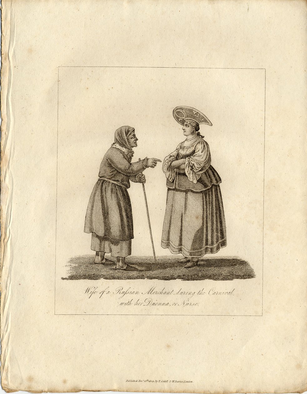 زوجة التجار ممرضة خلال Fasching ، 1833 بواسطة غير معروف