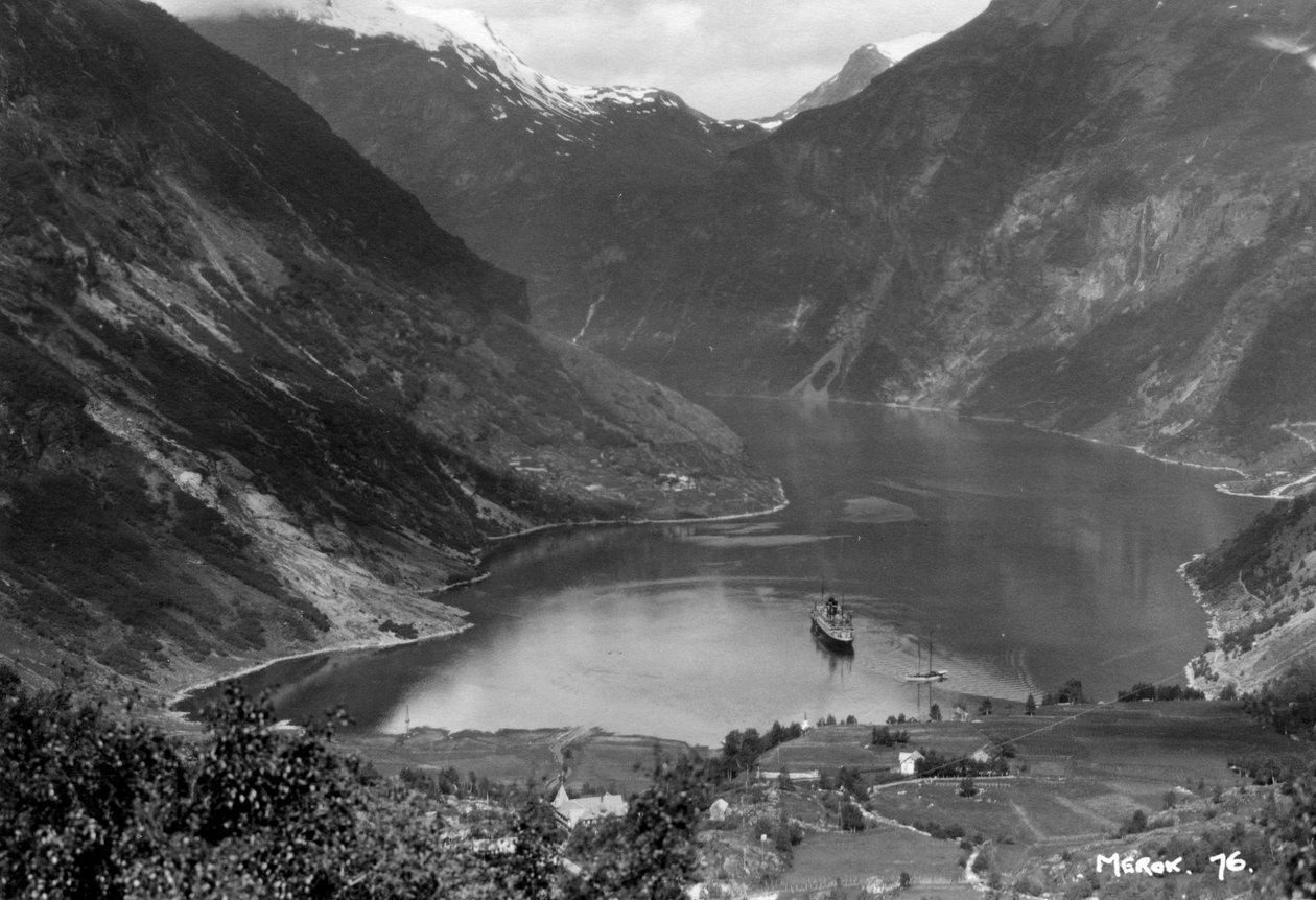 ميروك ، Geirangerfjord ، النرويج ، 1929 بواسطة غير معروف