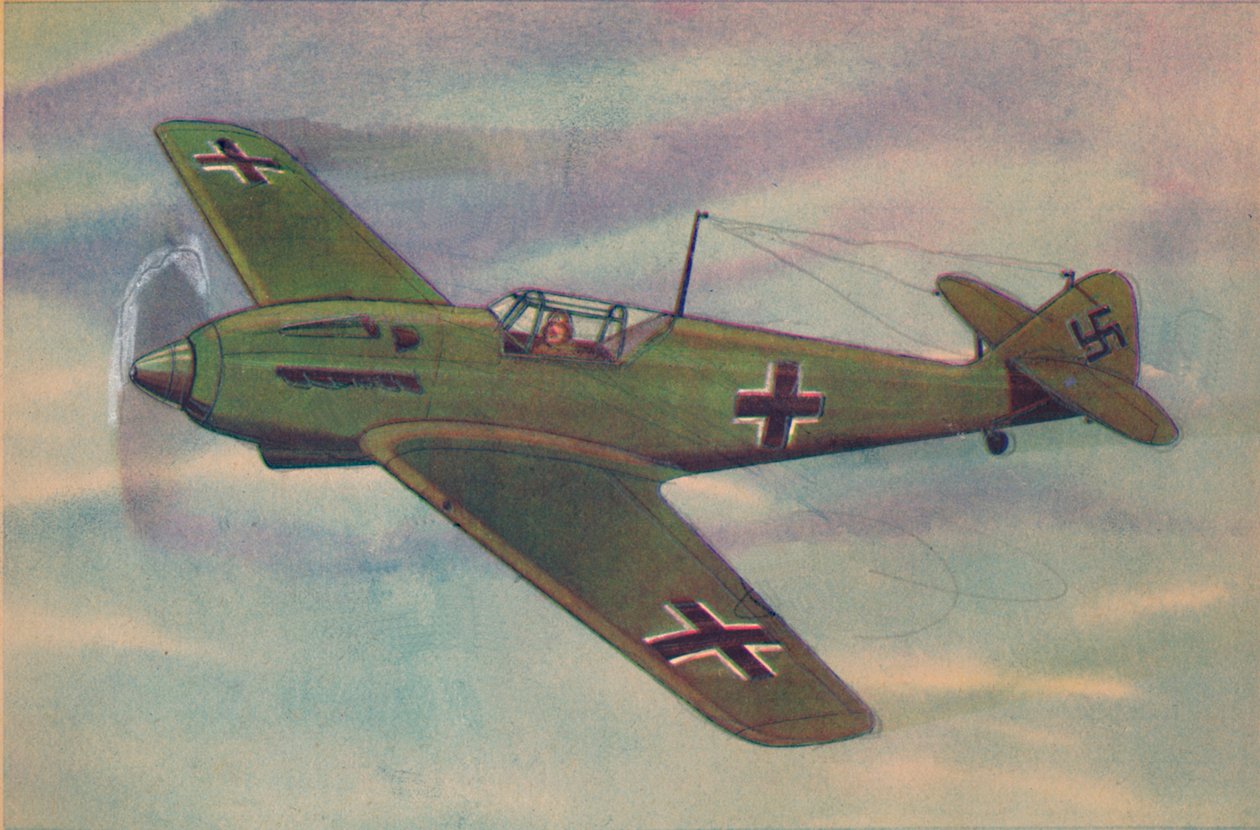 Messerschmitt ME 109 Fighter Monoplane، c1944. بواسطة غير معروف