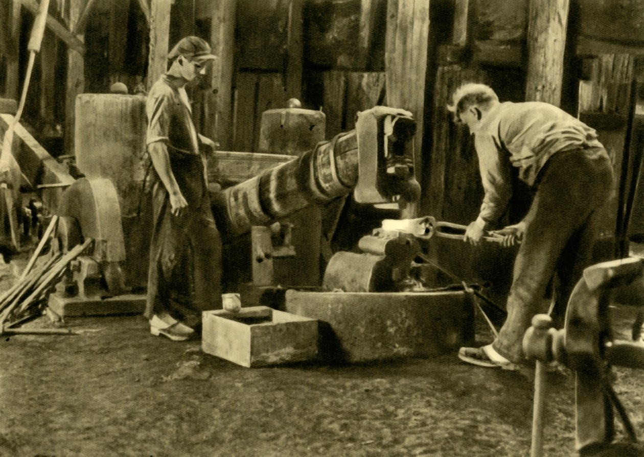 عمال المعادن ، ستيريا ، النمسا ، c1935. بواسطة غير معروف