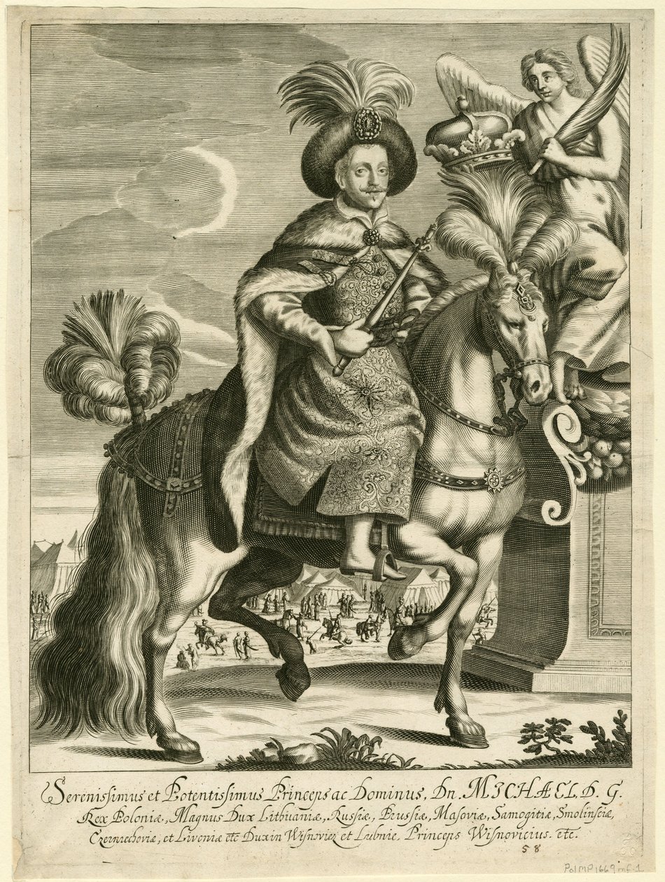 ميخال كوريبوت ويسنيوفيتشكي 1640-1673 ، ملك بولندا ودوق ليتوانيا الكبير ، ج. 1670 بواسطة غير معروف
