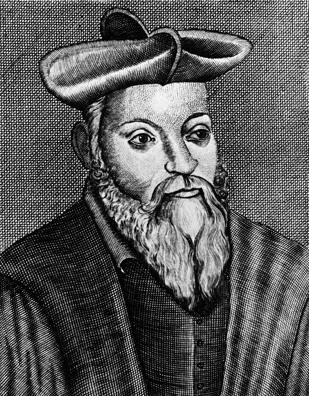 ميشيل نوستراداموس 1503-1556 ، طبيب ومنجم فرنسي ، القرن السابع عشر بواسطة غير معروف