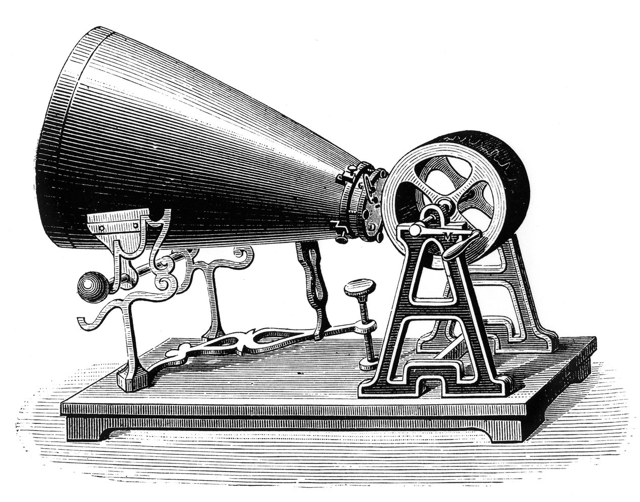 منتصف القرن التاسع عشر Phonautograph ، c1880 بواسطة غير معروف