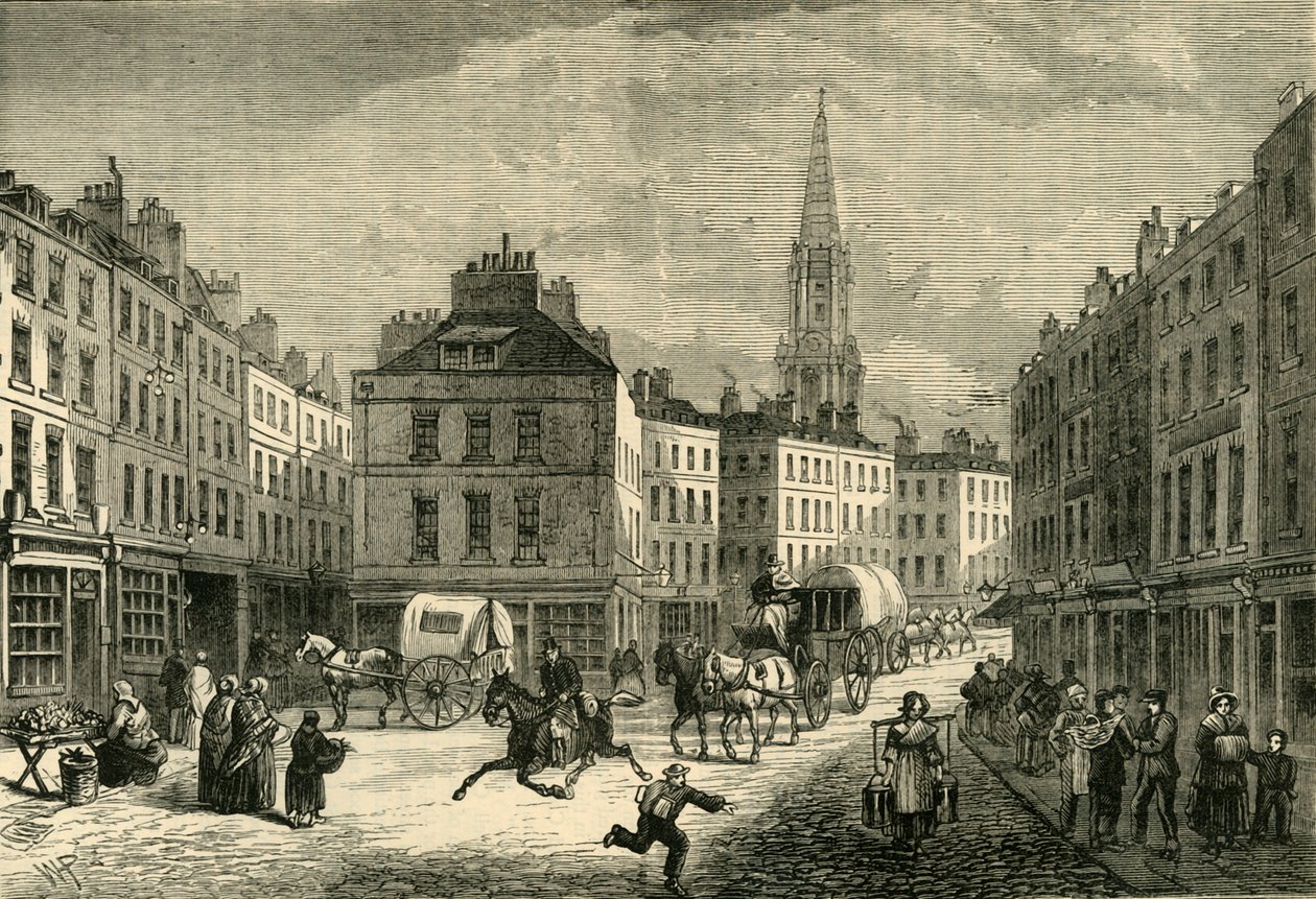 الصف الأوسط ، سانت جيلس ، حوالي 1838 ، 1881. بواسطة غير معروف