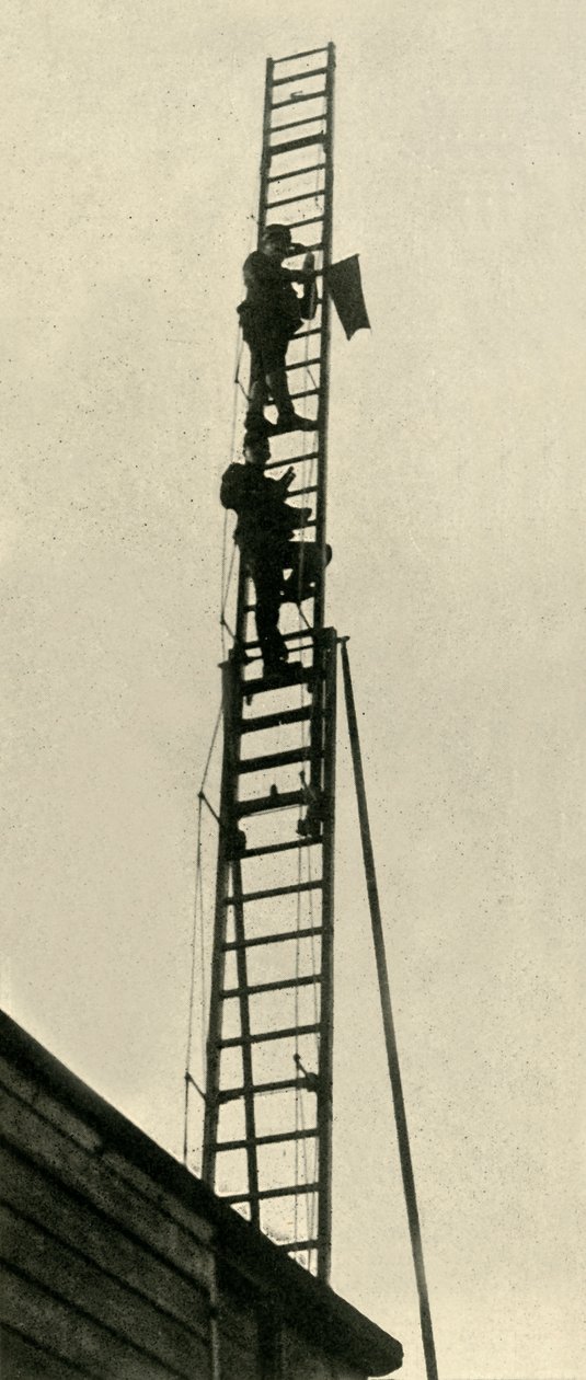 المراقبون العسكريون على خط السكة الحديد ، الحرب العالمية الأولى ، 1914 ، c1920. بواسطة غير معروف