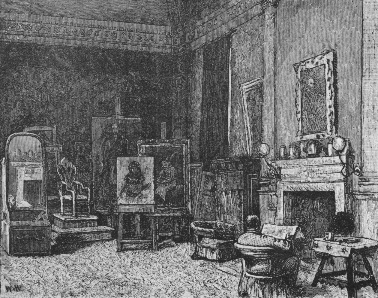 ستوديو ميلايس ، 1890 بواسطة غير معروف