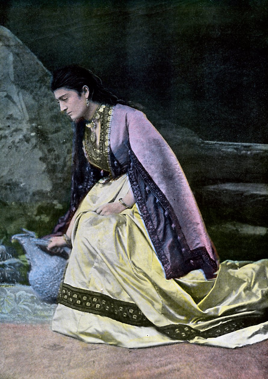 Mingrelien امرأة تجمع المياه ، c1890 بواسطة غير معروف