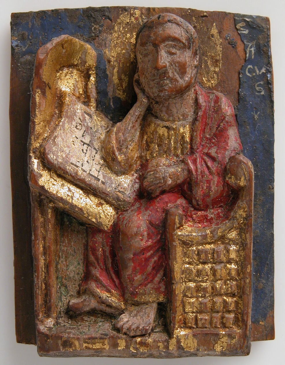 إغاثة مصغرة للقديس مرقس على طاولة كتابته ، كاليفورنيا. 1200-1225. بواسطة غير معروف