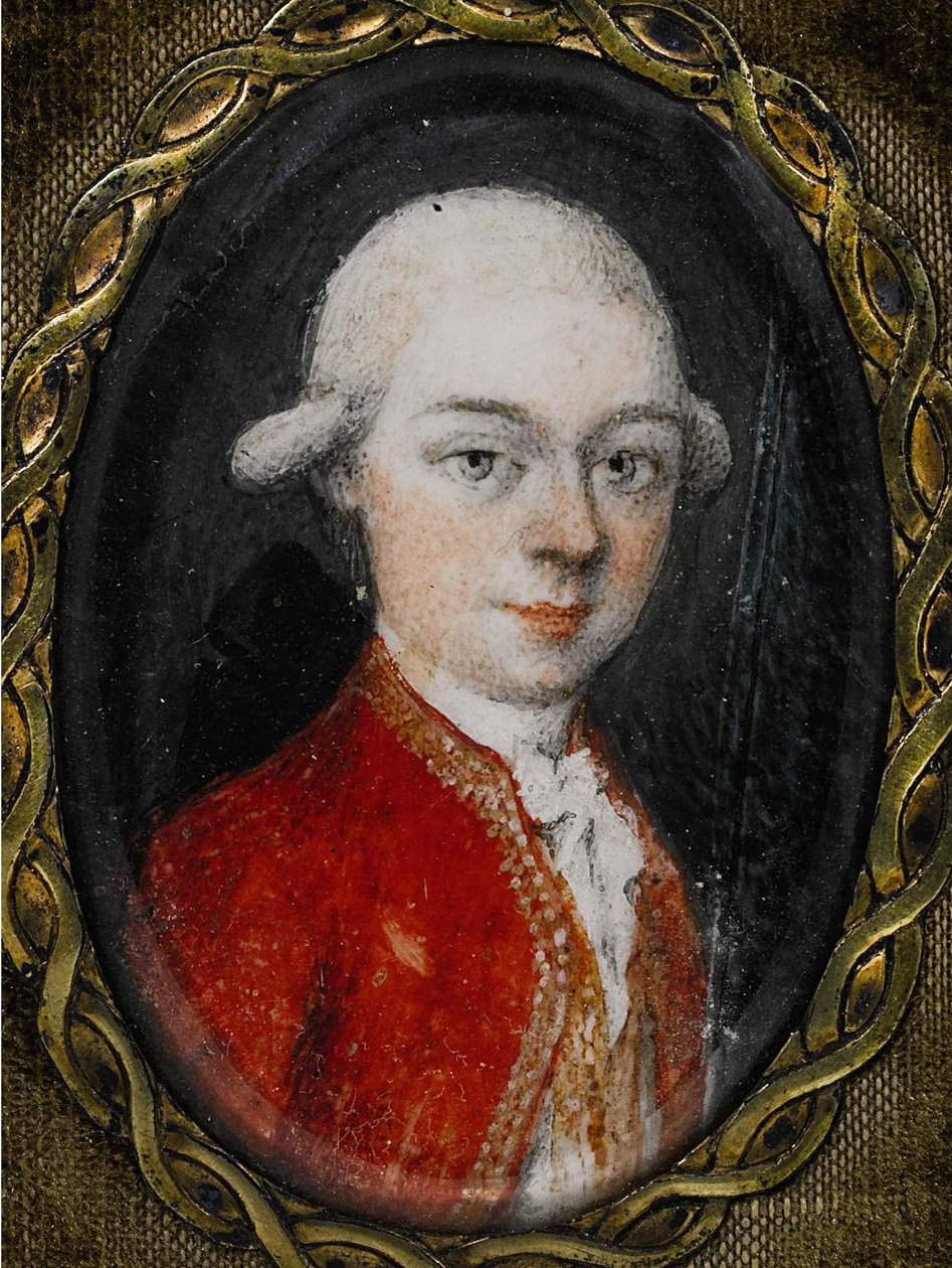 صورة مصغرة لـ Wolfgang Amadeus Mozart 1756-1791، 1777 بواسطة غير معروف