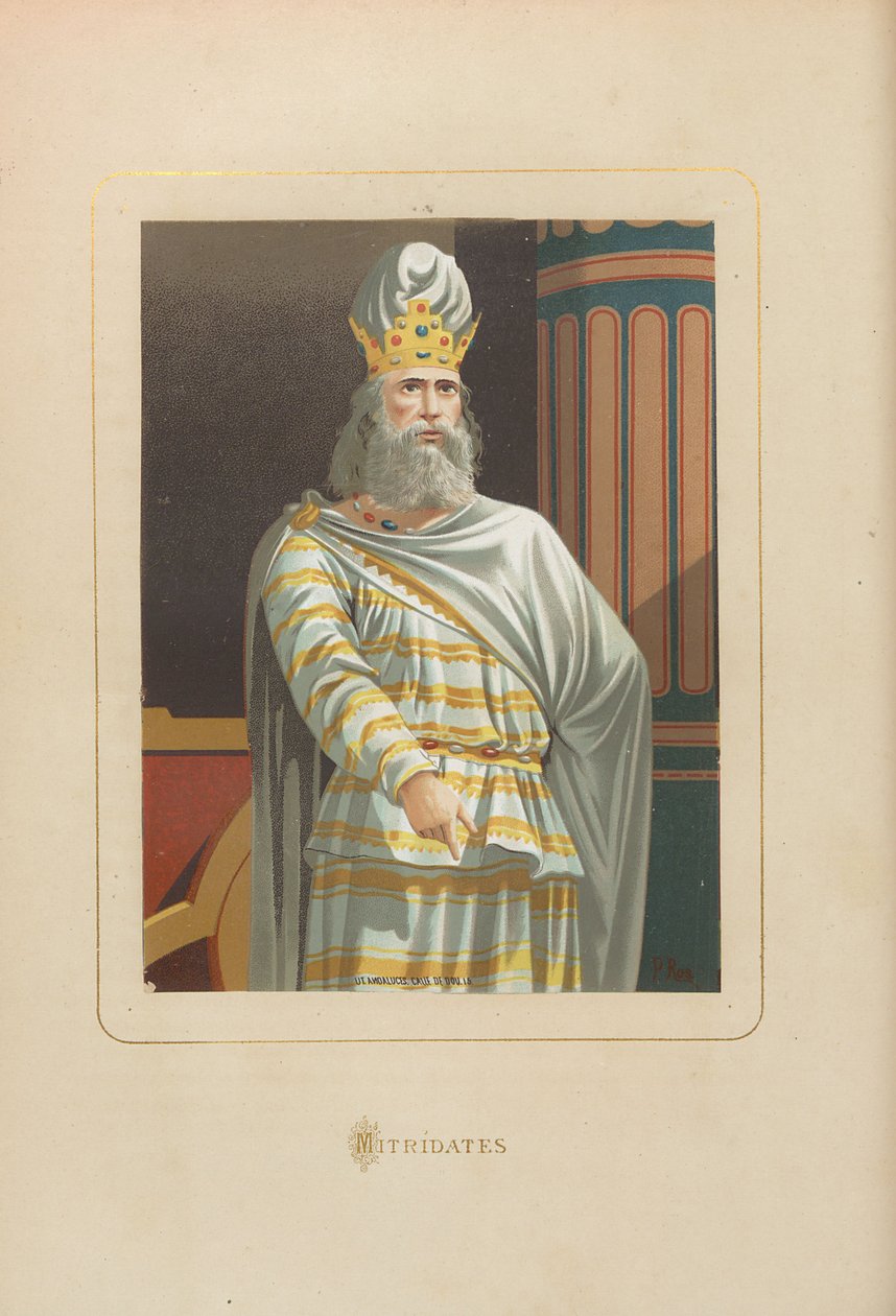 ميثريدس. من: مشاهير الرجال والنساء في كل العصور بواسطة خوان لاندا ، 1875-1877. بواسطة غير معروف