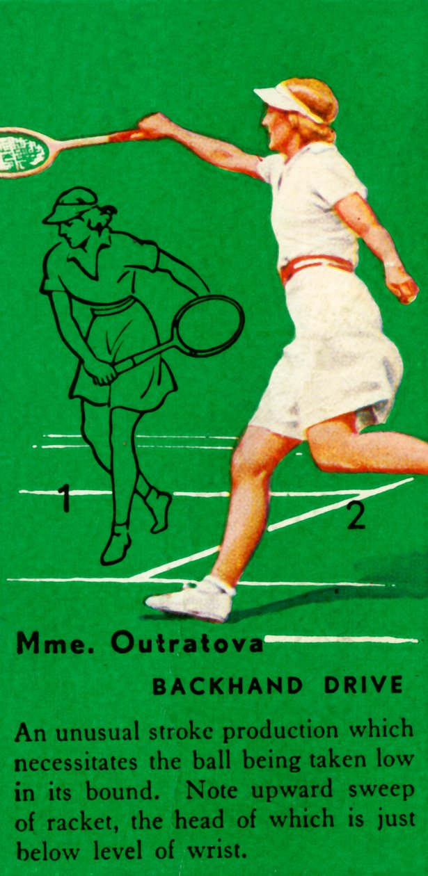 السيدة. Outratova - محرك خلفي ، c1935. بواسطة غير معروف