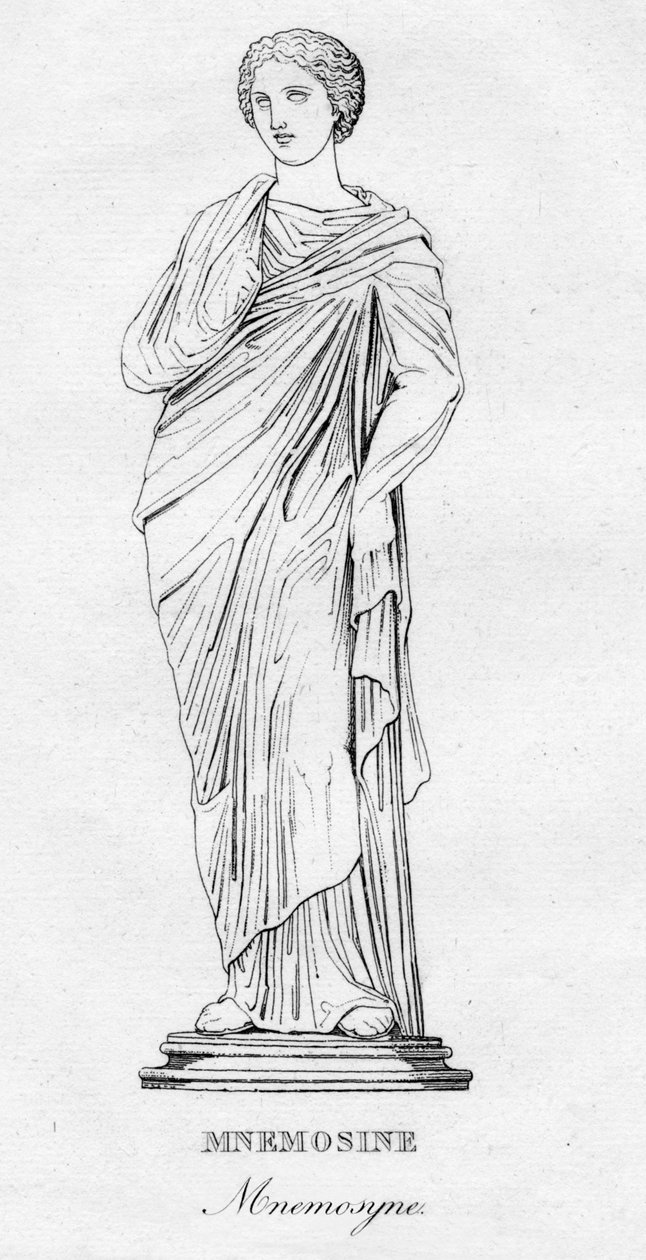 Mnemosine Mnemosyne ، c1850 بواسطة غير معروف