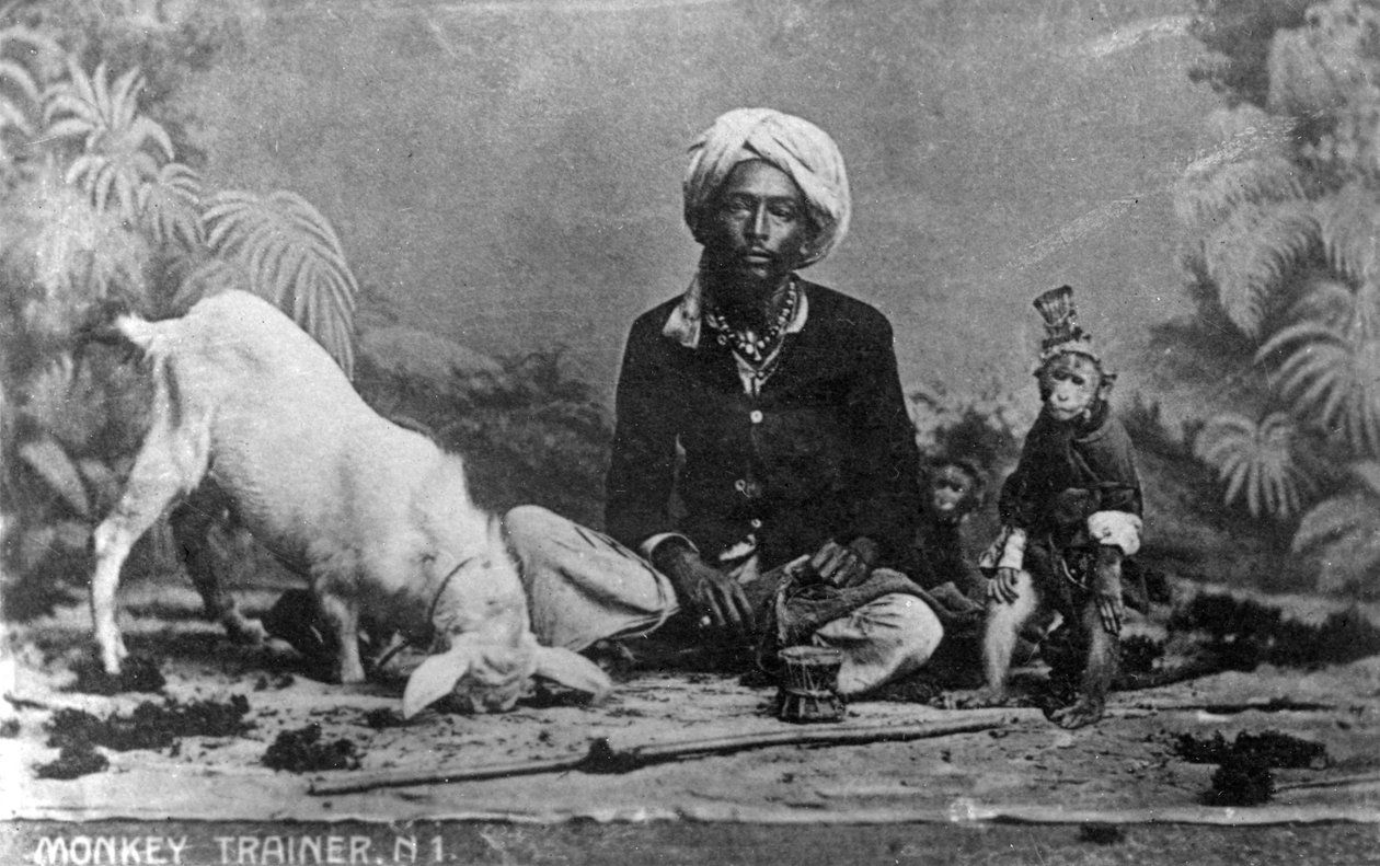 مدرب قرد ، الهند ، القرن العشرين بواسطة غير معروف