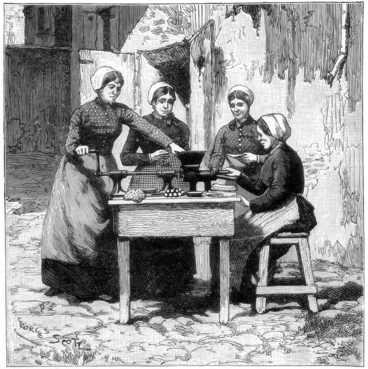 صب خراطيش اللثة المتفجرة ، Isleten ، بالقرب من Fluelen ، سويسرا ، 1893 بواسطة غير معروف