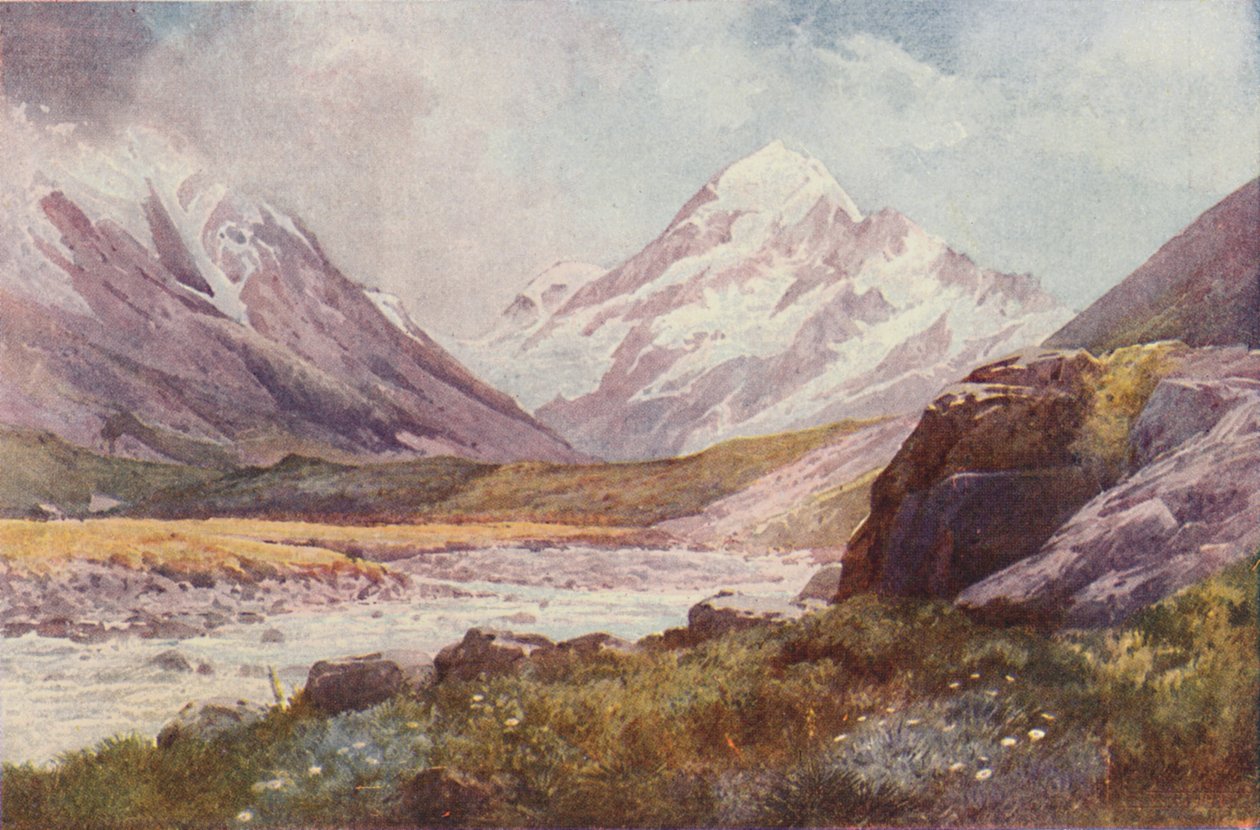 جبل كوك ، نيوزيلندا ، 1923. بواسطة غير معروف