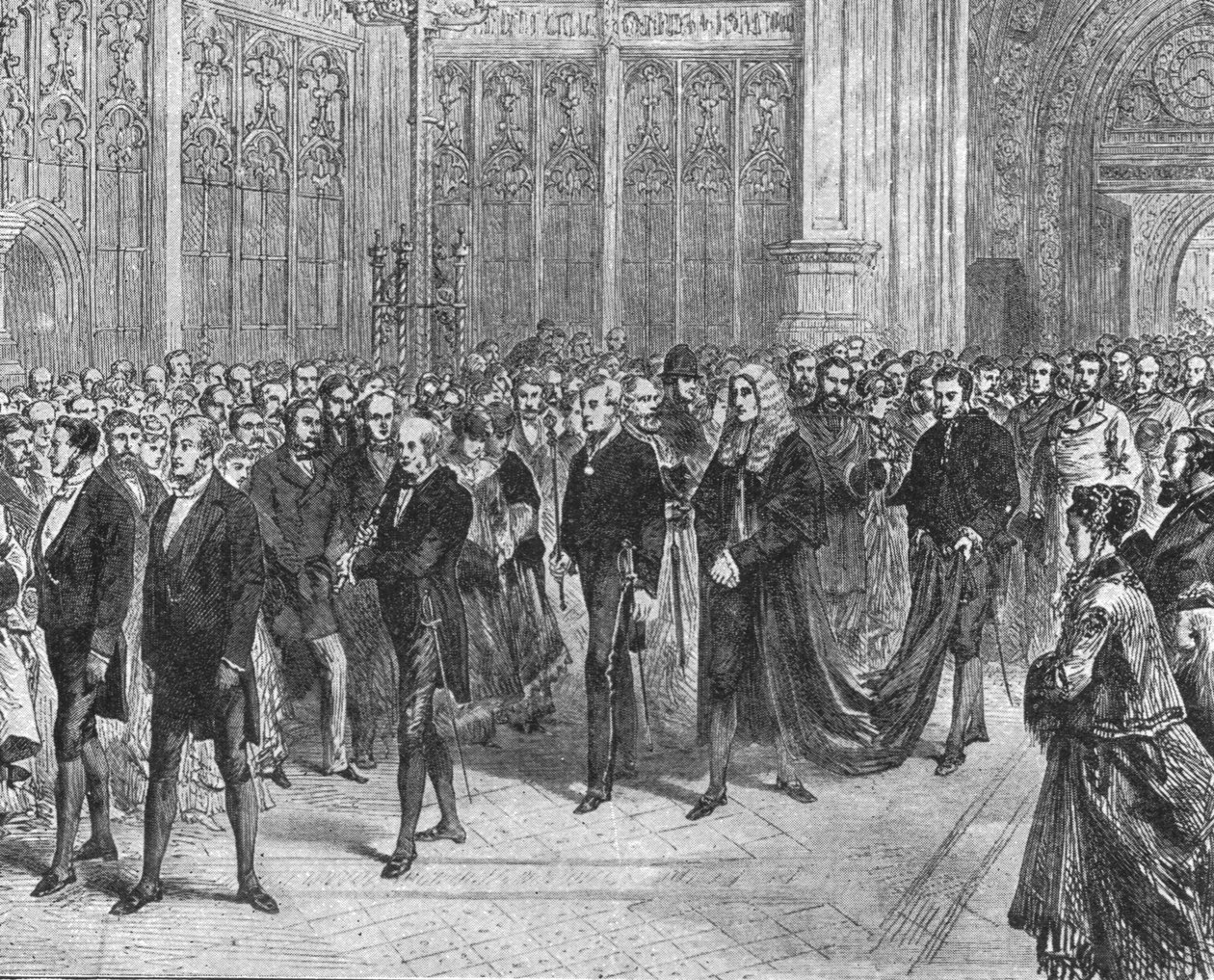 السيد جلادستون رئيس الوزراء الأول: اجتماع برلمان 1868-1874 ، 1901. بواسطة غير معروف