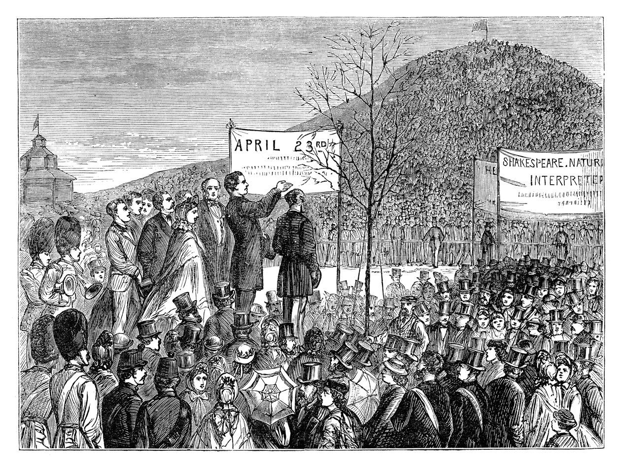 السيد فيلبس يزرع شكسبيرز أوك في بريمروز هيل ، لندن ، 1864 أواخر القرن التاسع عشر بواسطة غير معروف