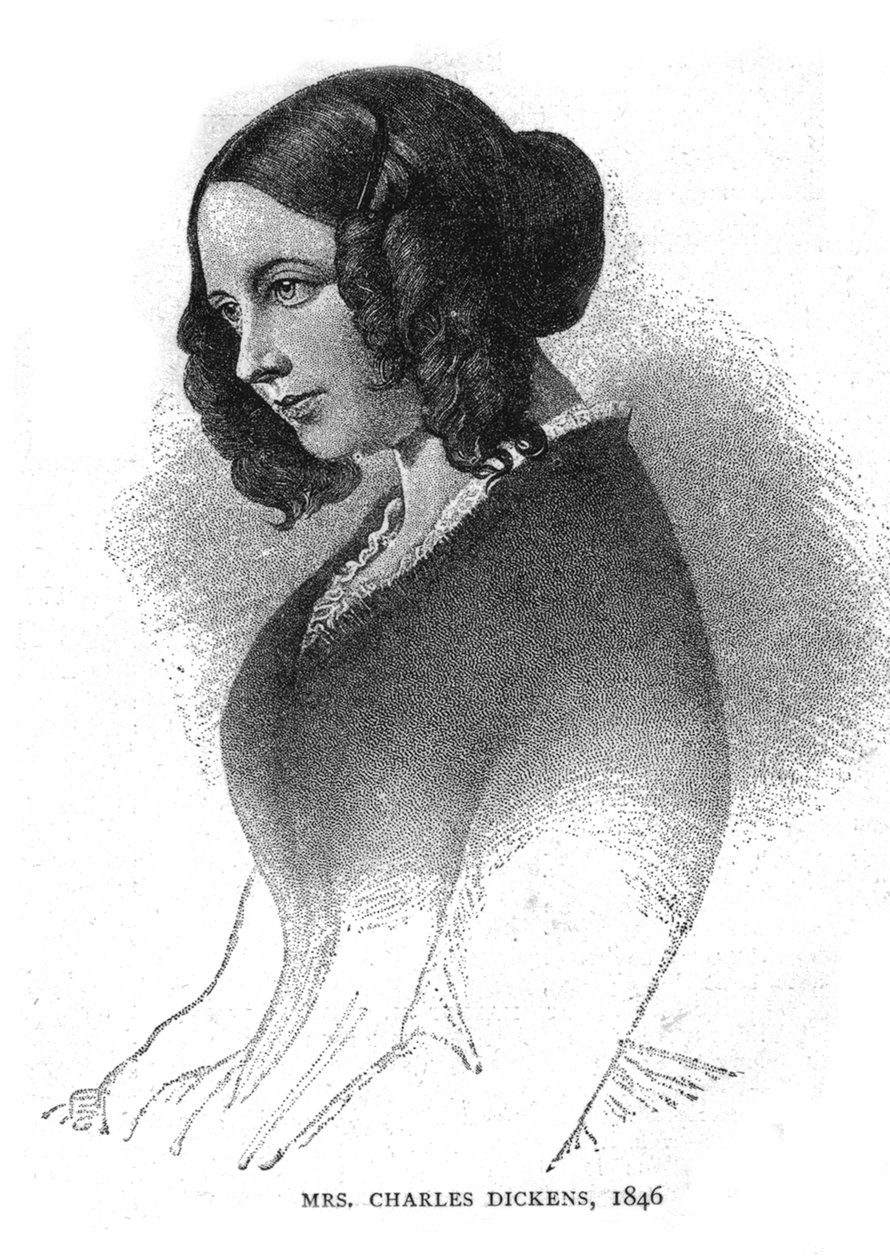 السيدة تشارلز ديكنز ، 1846 بواسطة غير معروف