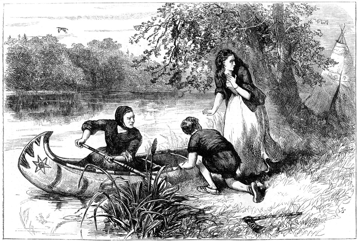 السيدة دونستان تهرب إلى ميريماك ، أواخر القرن السابع عشر عام 1880 بواسطة غير معروف