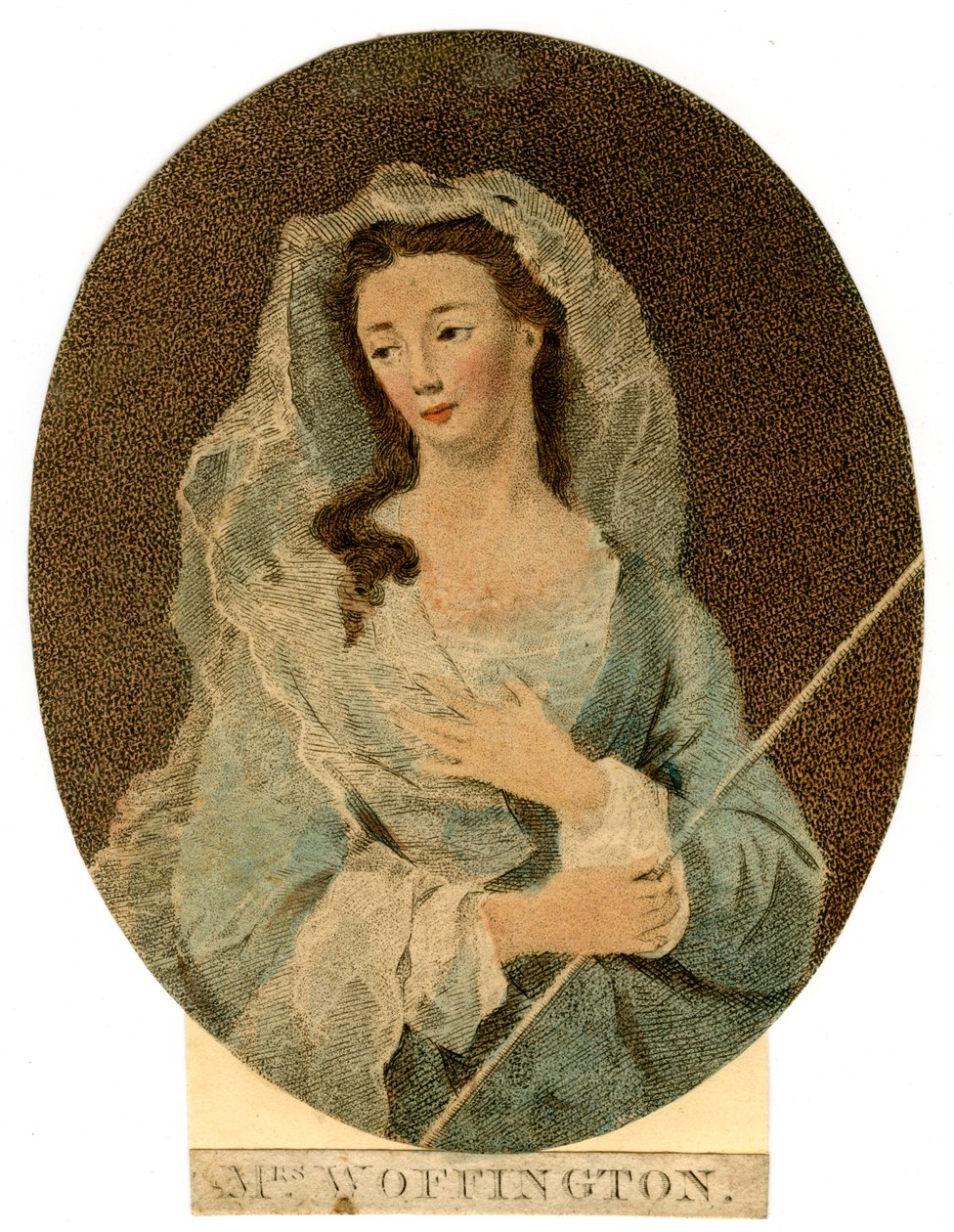 السيدة ووفينجتون ، c1760 بواسطة غير معروف