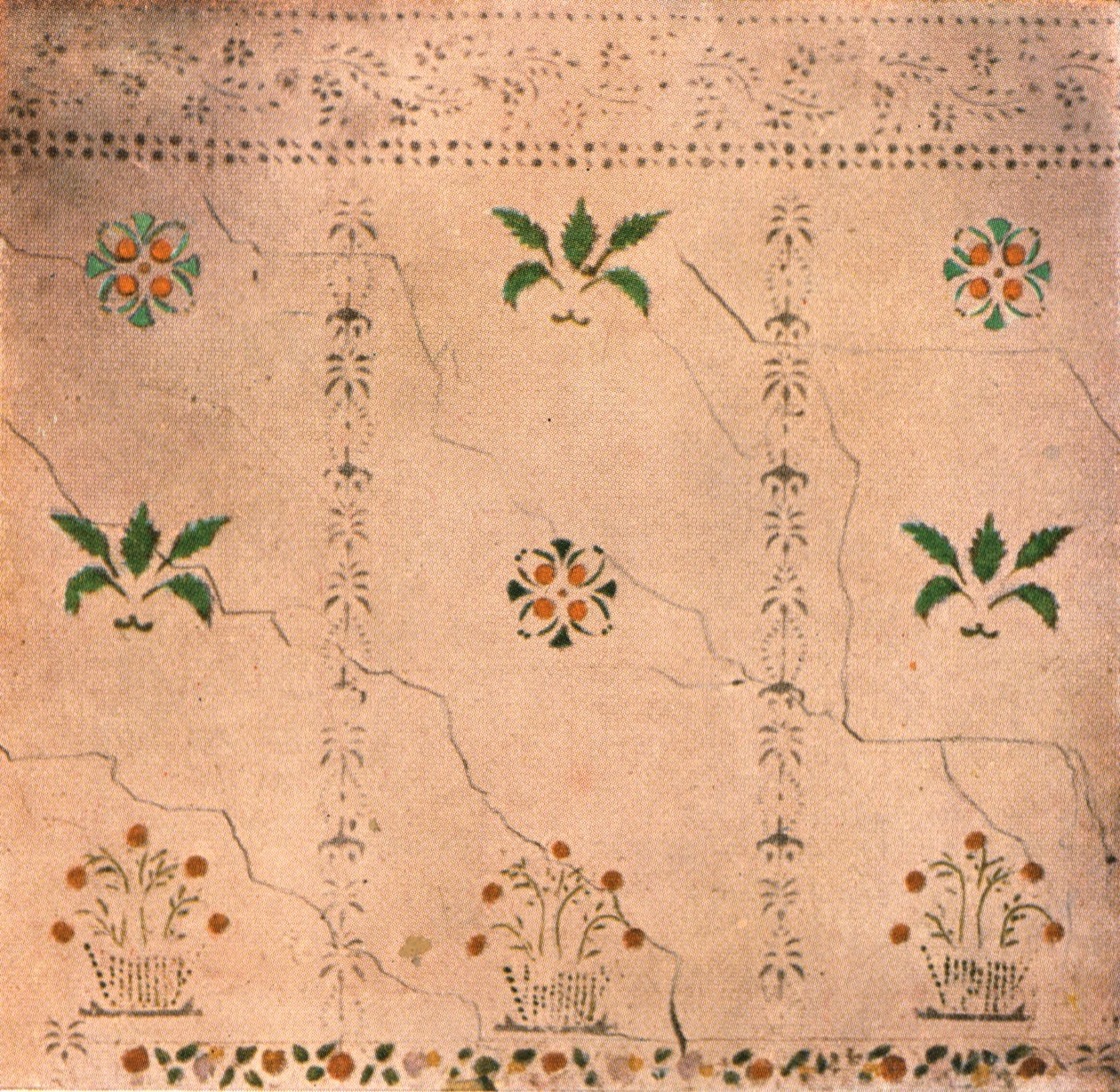 رسم جداري في Mather House ، كلية مارلبورو ، فيرمونت ، الولايات المتحدة الأمريكية ، 1928. بواسطة غير معروف