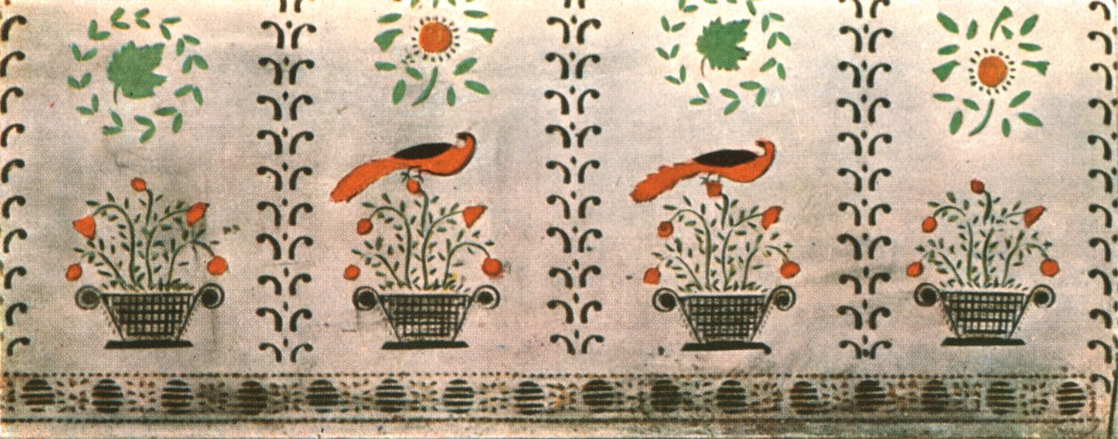 لوحة جدارية في منزل عائلة غرانت ، ساكو ، مين ، الولايات المتحدة الأمريكية ، 1928. بواسطة غير معروف