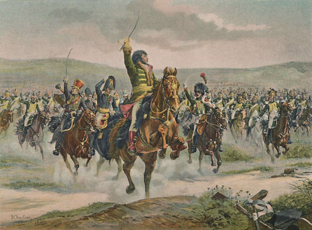 مراد يقود الفرسان في يينا ، 14 أكتوبر 1806 ، 1896 بواسطة غير معروف