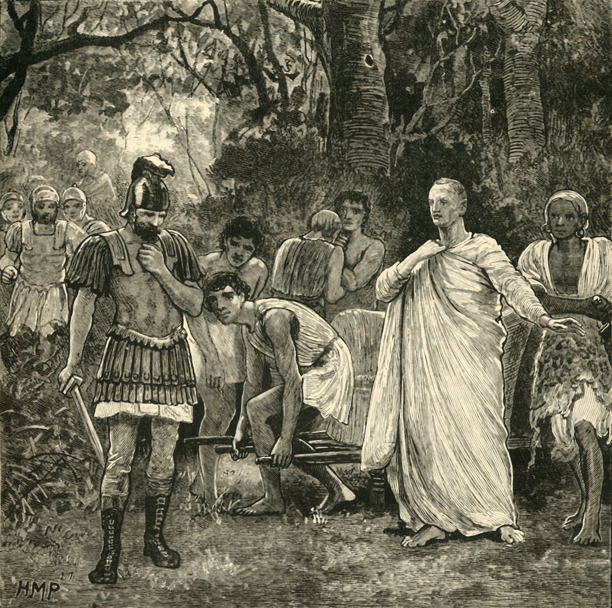 قتل سيسيرو 1890. بواسطة غير معروف
