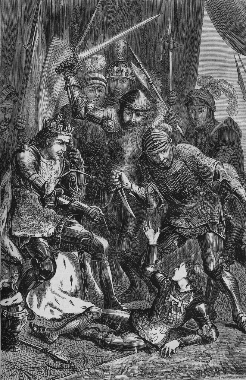 قتل الأمير إدوارد في توكسبوري ، 4 مايو 1471 ، c1880 بواسطة غير معروف