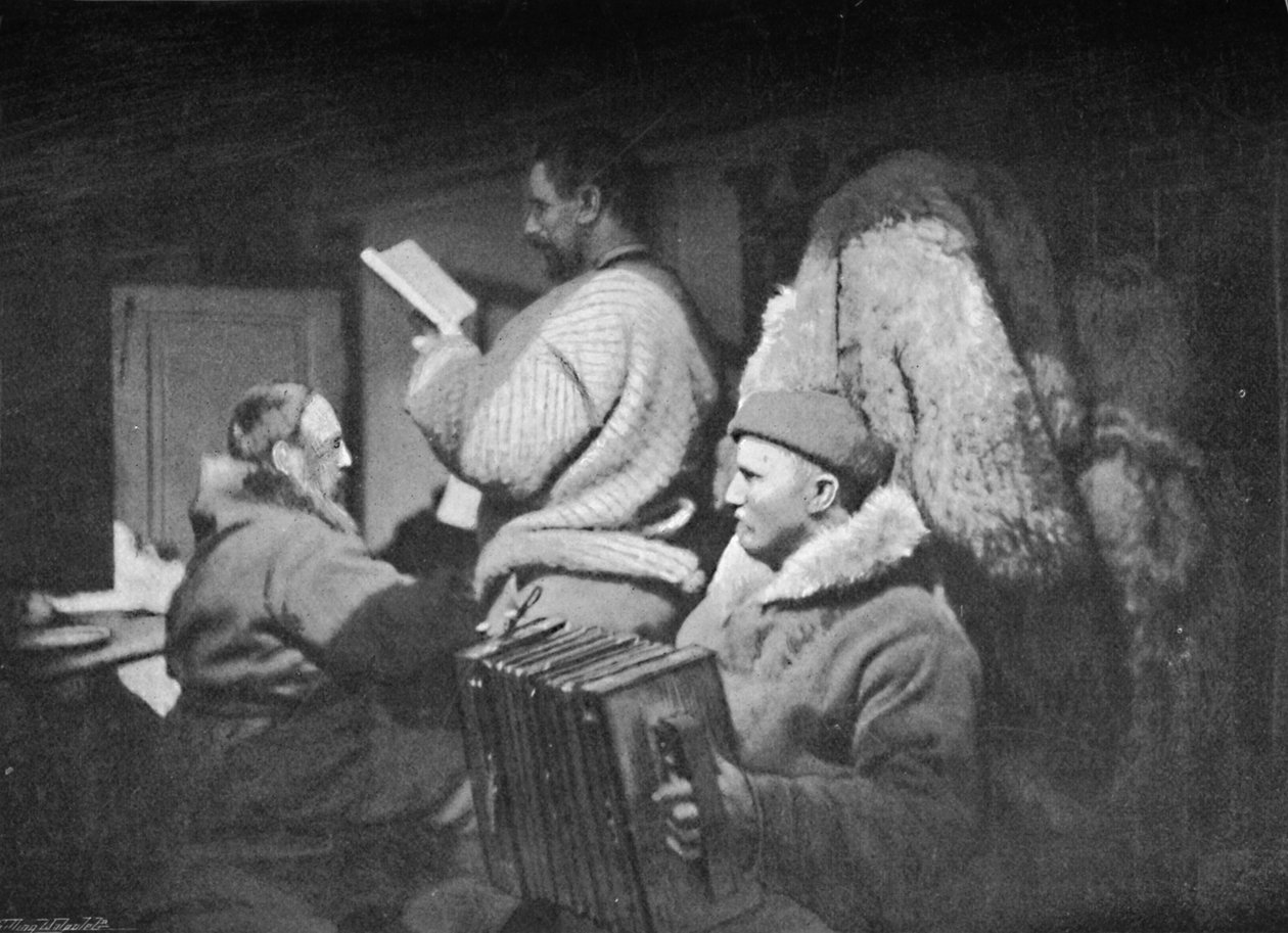 الترفيه الموسيقي في الصالون ، c1893-1896 ، 1897. بواسطة غير معروف