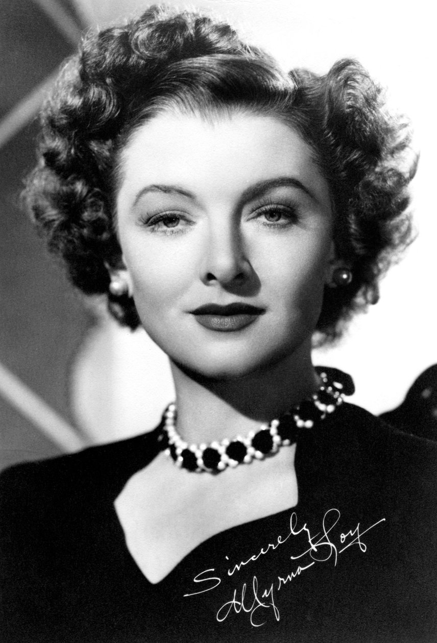 ميرنا لوي 1905-1993 ، الممثلة الأمريكية ، c1930s-c1940s بواسطة غير معروف