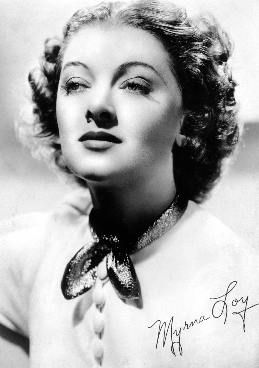 ميرنا لوي 1905-1993 ، الممثلة الأمريكية ، c1930s-c1940s بواسطة غير معروف