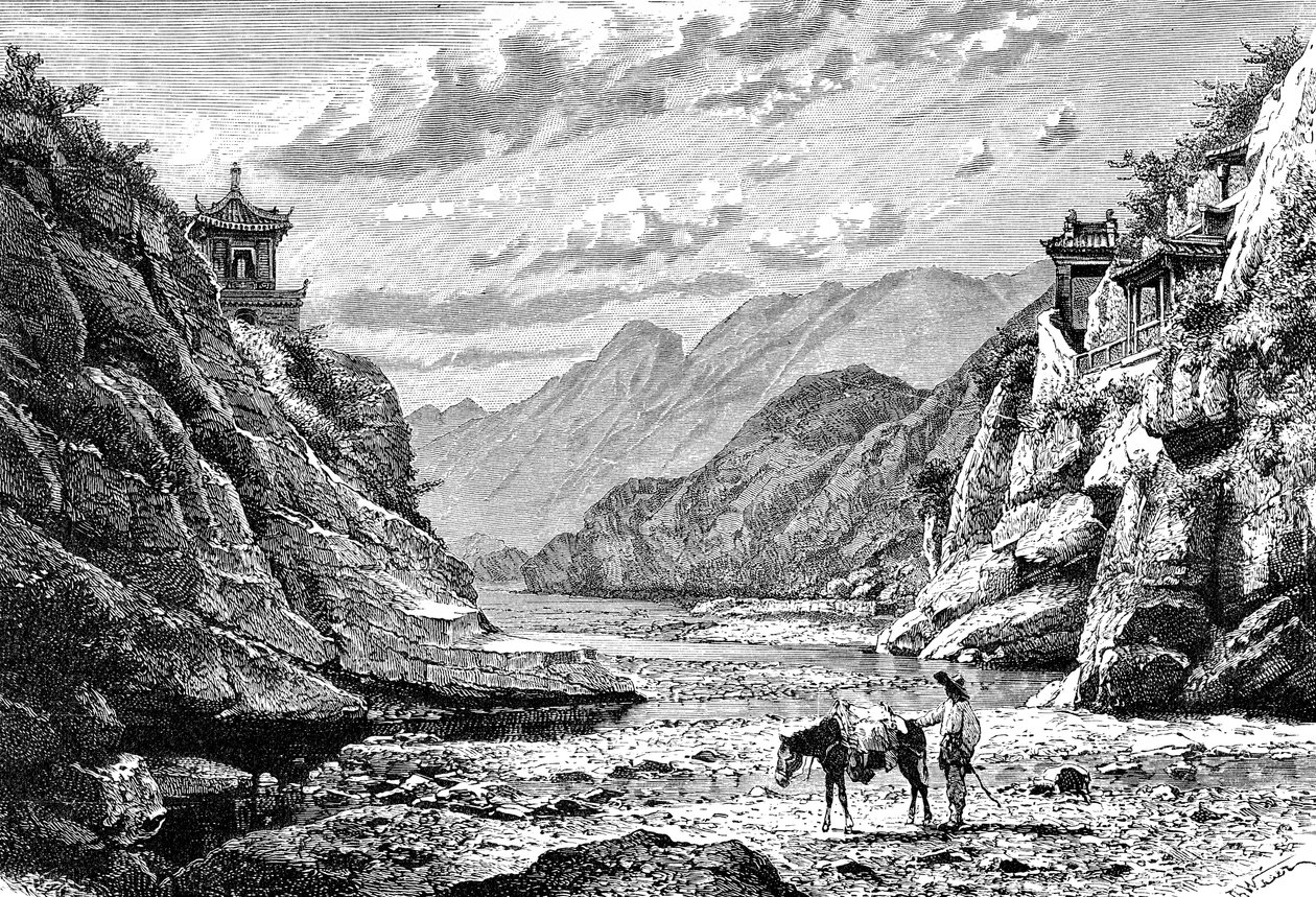 نان كو ، بوابة السور العظيم ، من باتا لينغ ، c1890 بواسطة غير معروف