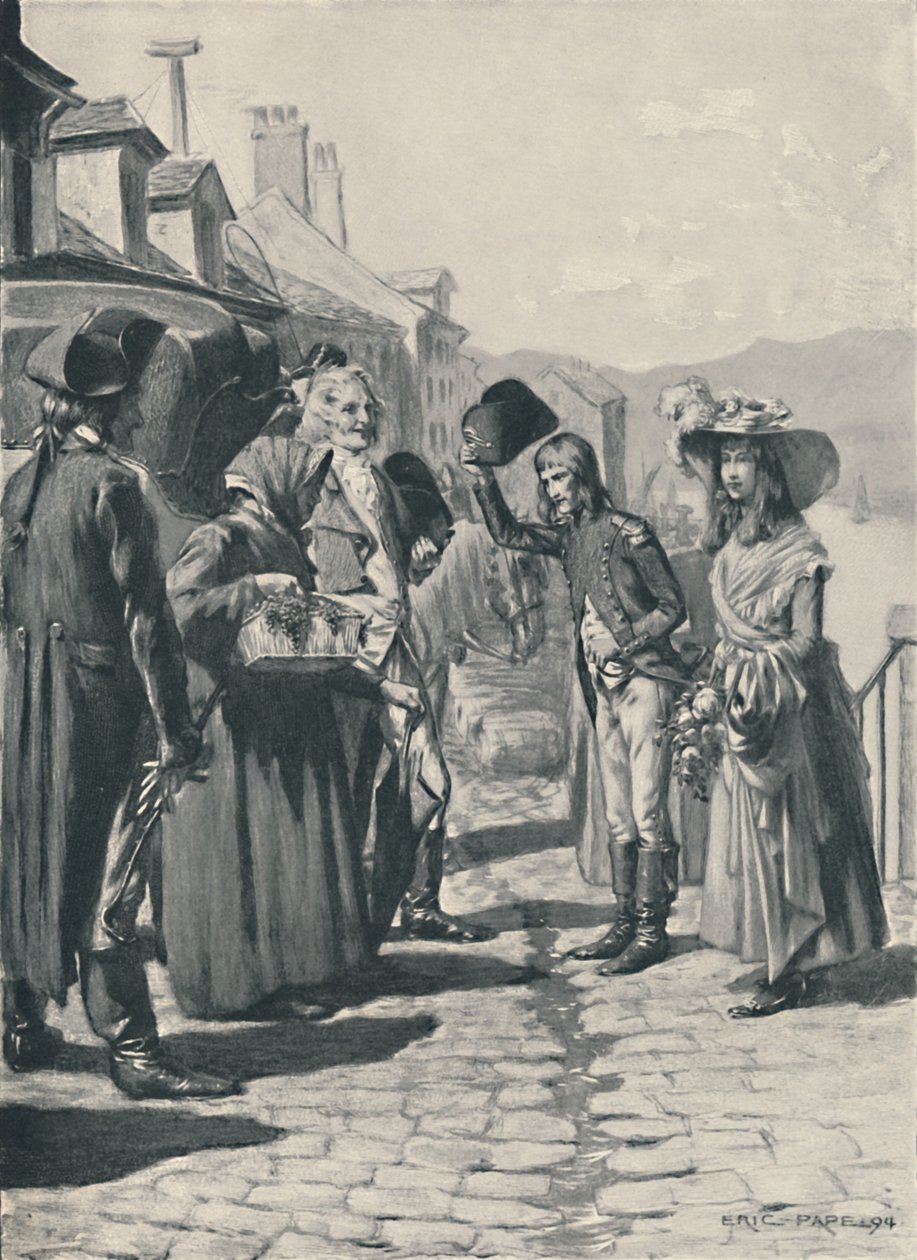 نابليون في طريقه إلى كورسيكا مع أخته إليسا ، 1894 ، 1896 بواسطة غير معروف