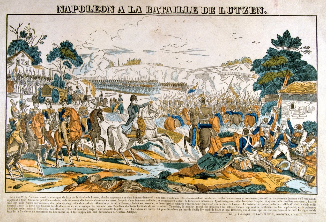 نابليون في معركة لوتسن ، 2 مايو 1813 بواسطة غير معروف
