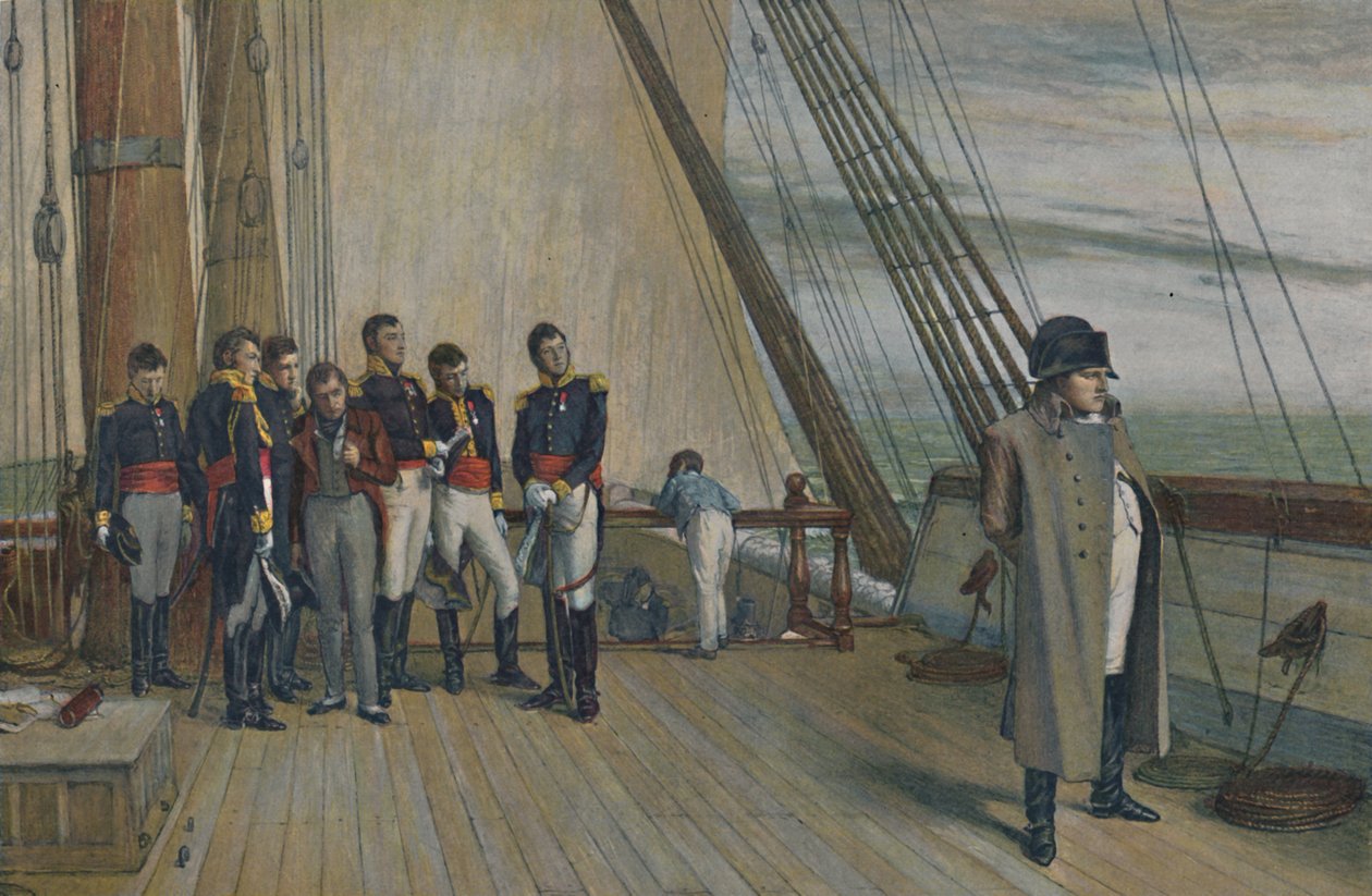 نابليون على متن HMS Bellerophon ، يوليو 1815 ، 1896. بواسطة غير معروف