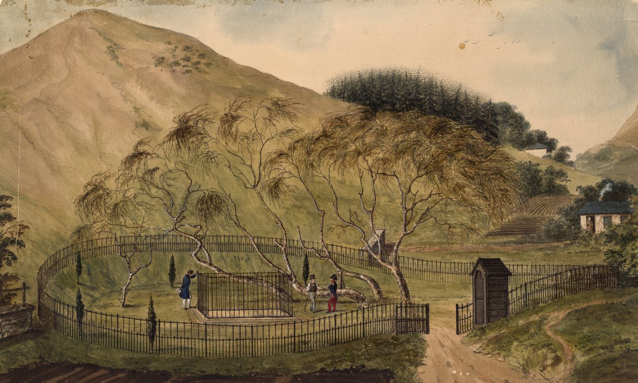 مكان دفن نابليون في سانت هيلانة ، 1833 بواسطة غير معروف