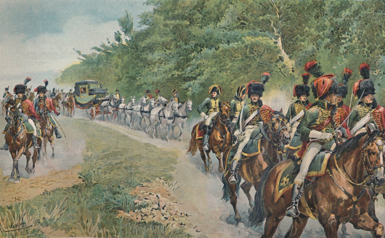 نابليون طريقة السفر ، c1800 ، 1896. بواسطة غير معروف