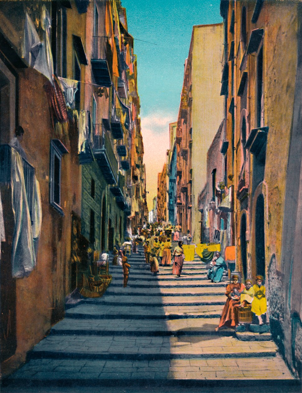 نابولي - Pallonetti Santa Lucia ، c1900. بواسطة غير معروف