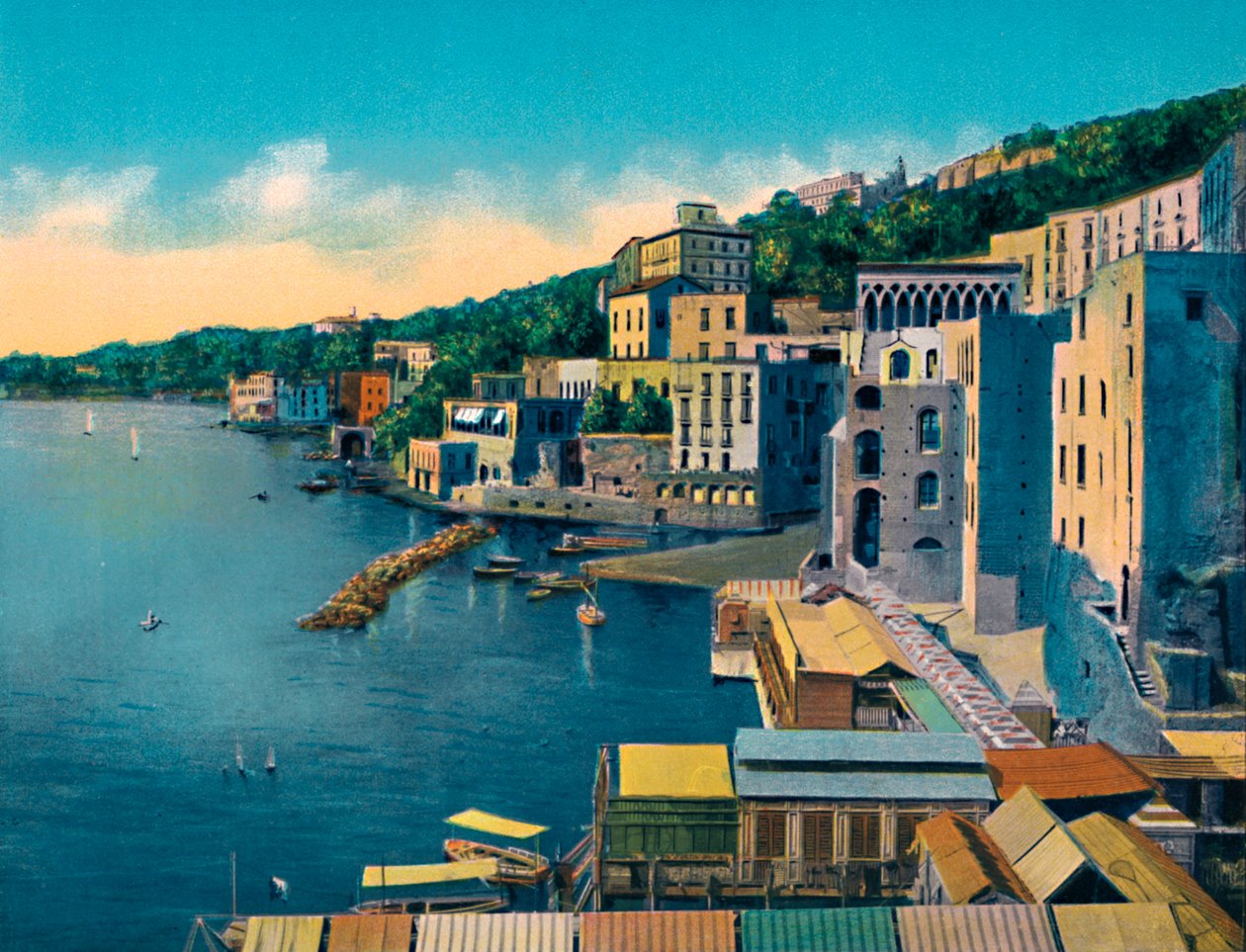 نابولي - Posillipo ، c1900. بواسطة غير معروف