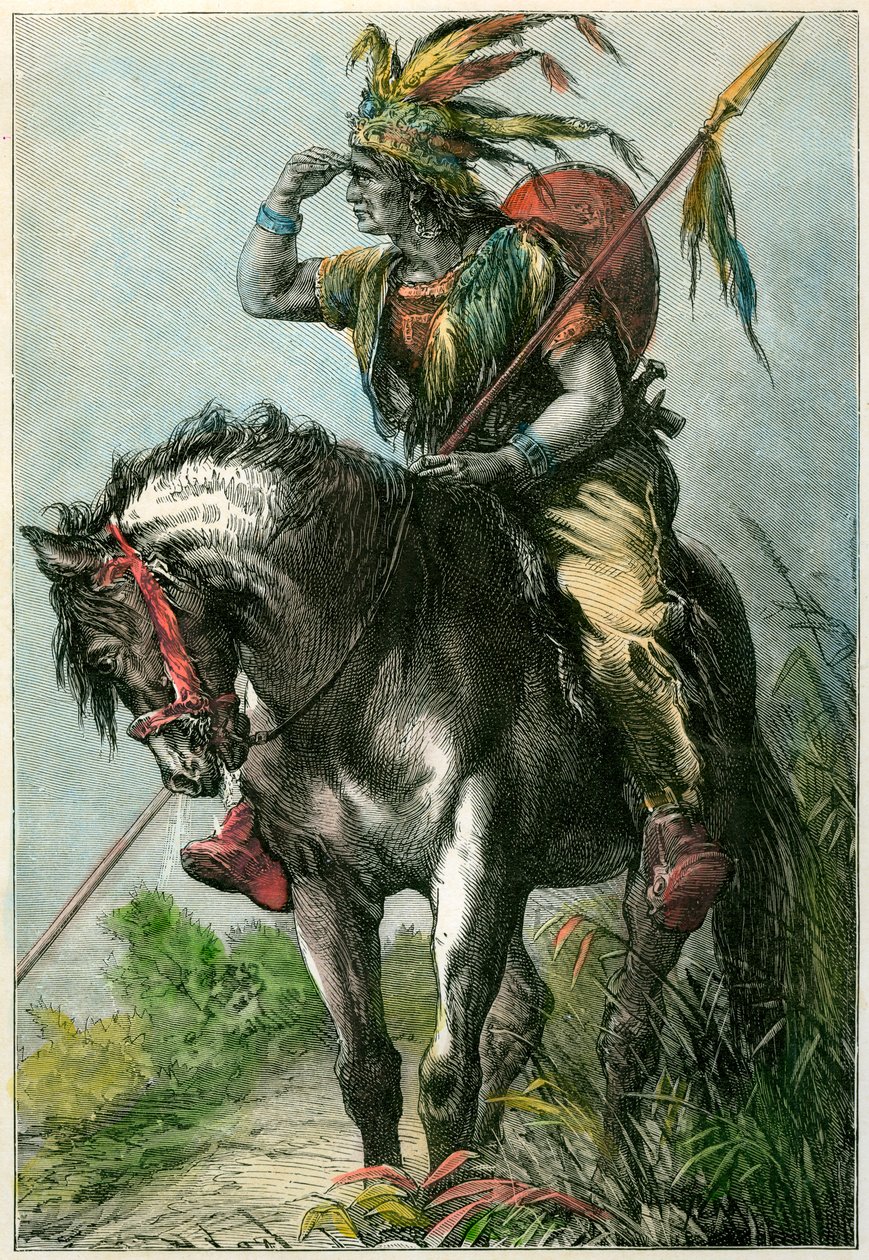 الكشافة الأمريكية الأصلية ، c1870 بواسطة غير معروف