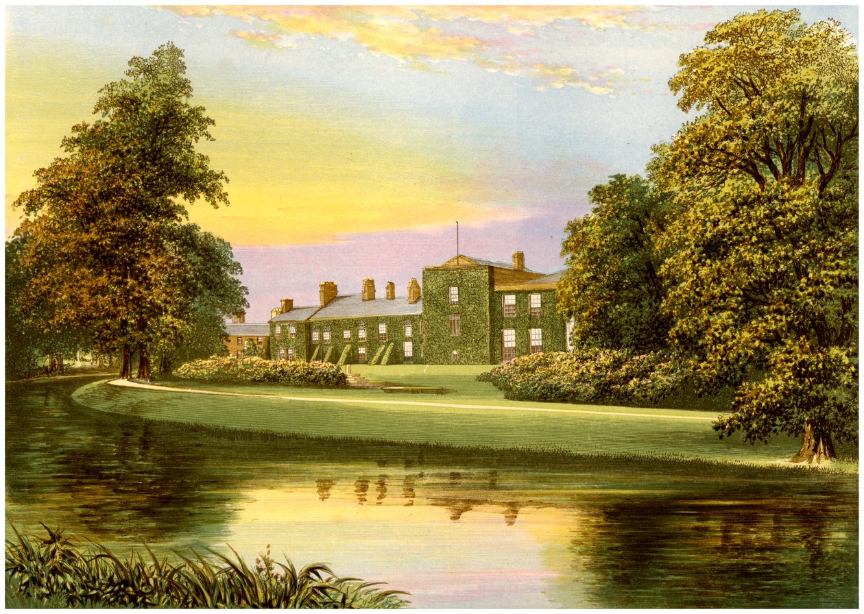 نذرهول ، كمبريا ، موطن عائلة Pocklington-Senhouse ، c1880 بواسطة غير معروف