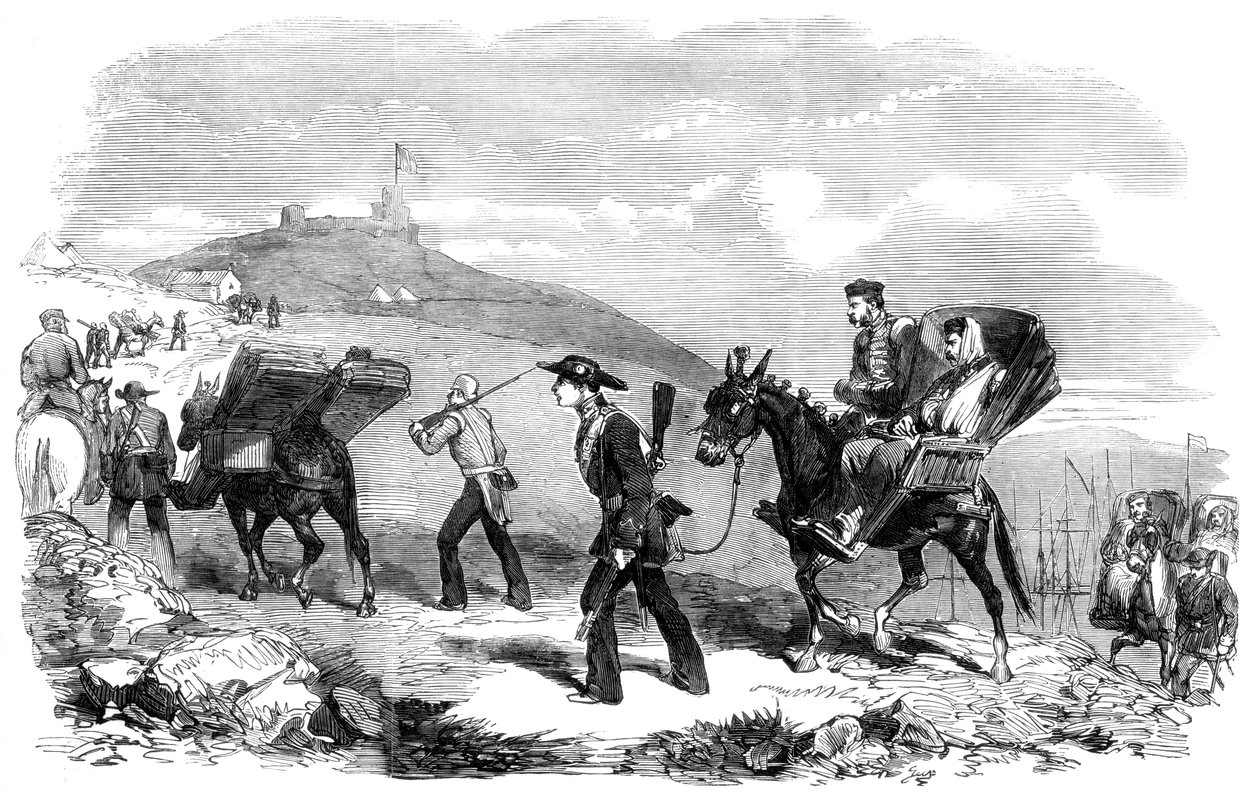 خدمة نقل سيارات الإسعاف الجديدة ، 1855 بواسطة غير معروف